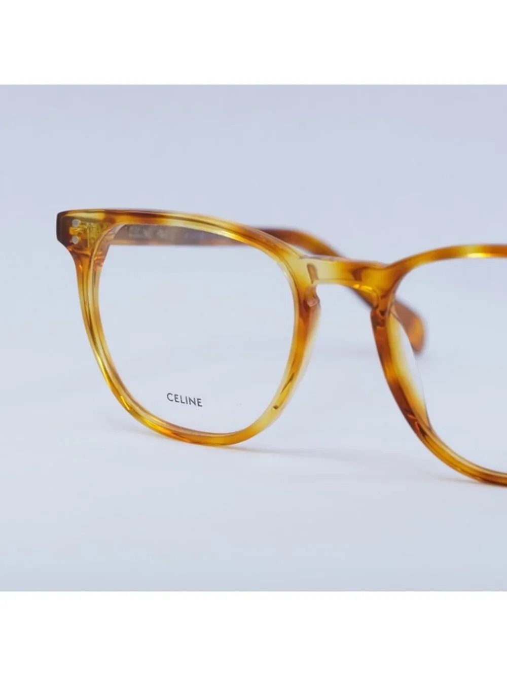 Celine CL50046I 053 Eyeglasses Havana 52mm Round Frame
